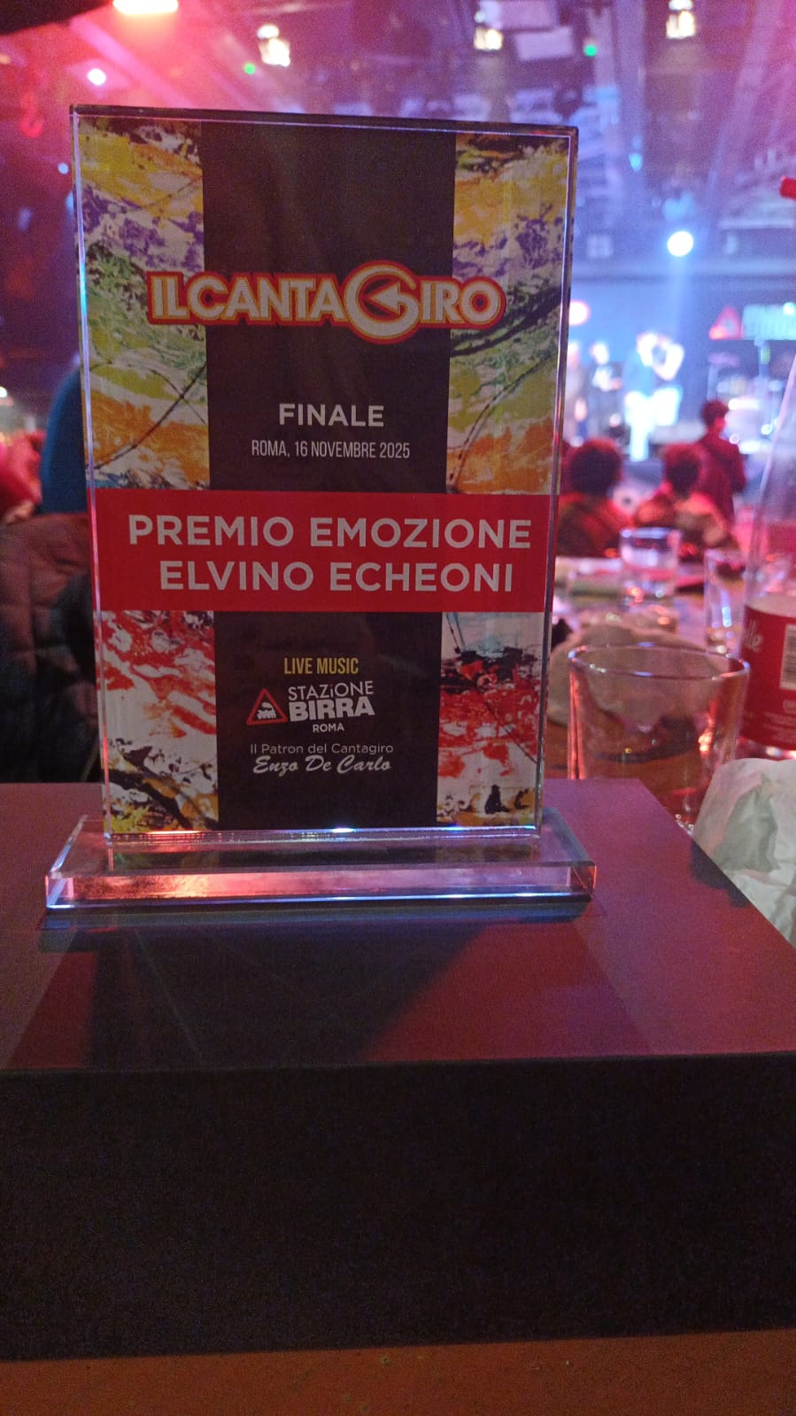 Abbiamo ricevuto il Premio Emozione Elvino Echeoni Cantagiro Band 2025