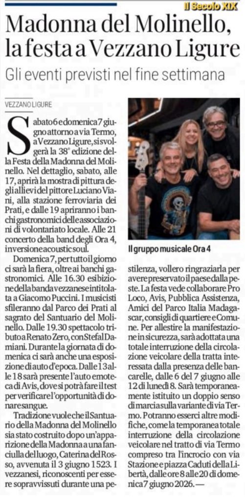 Ora4 a vezzano Ligure